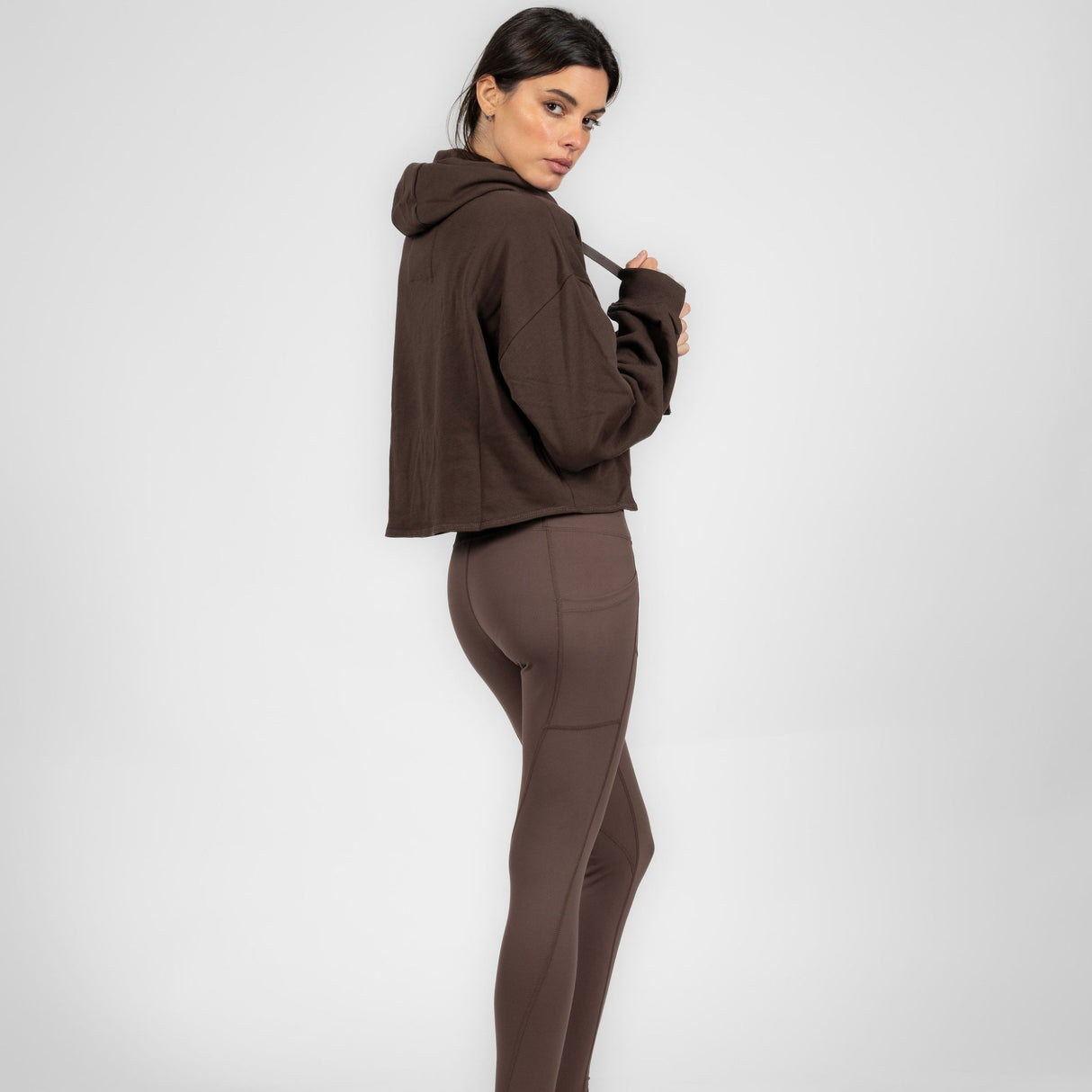 Polerón Deportivo Corto con Hoodie para Mujer IRONSIDE