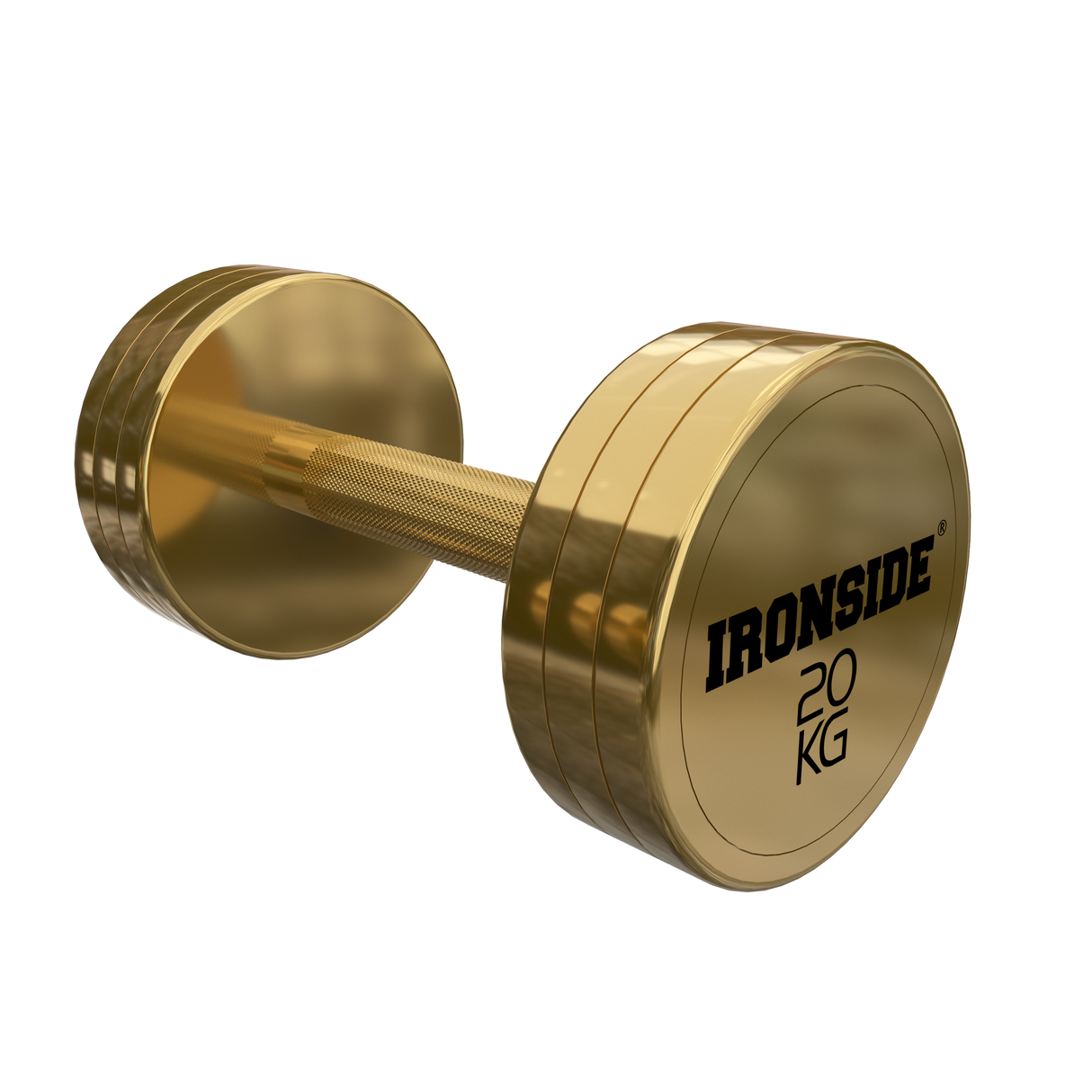 Mancuerna Circular Gold IRONSIDE 2.5 a 40 kg