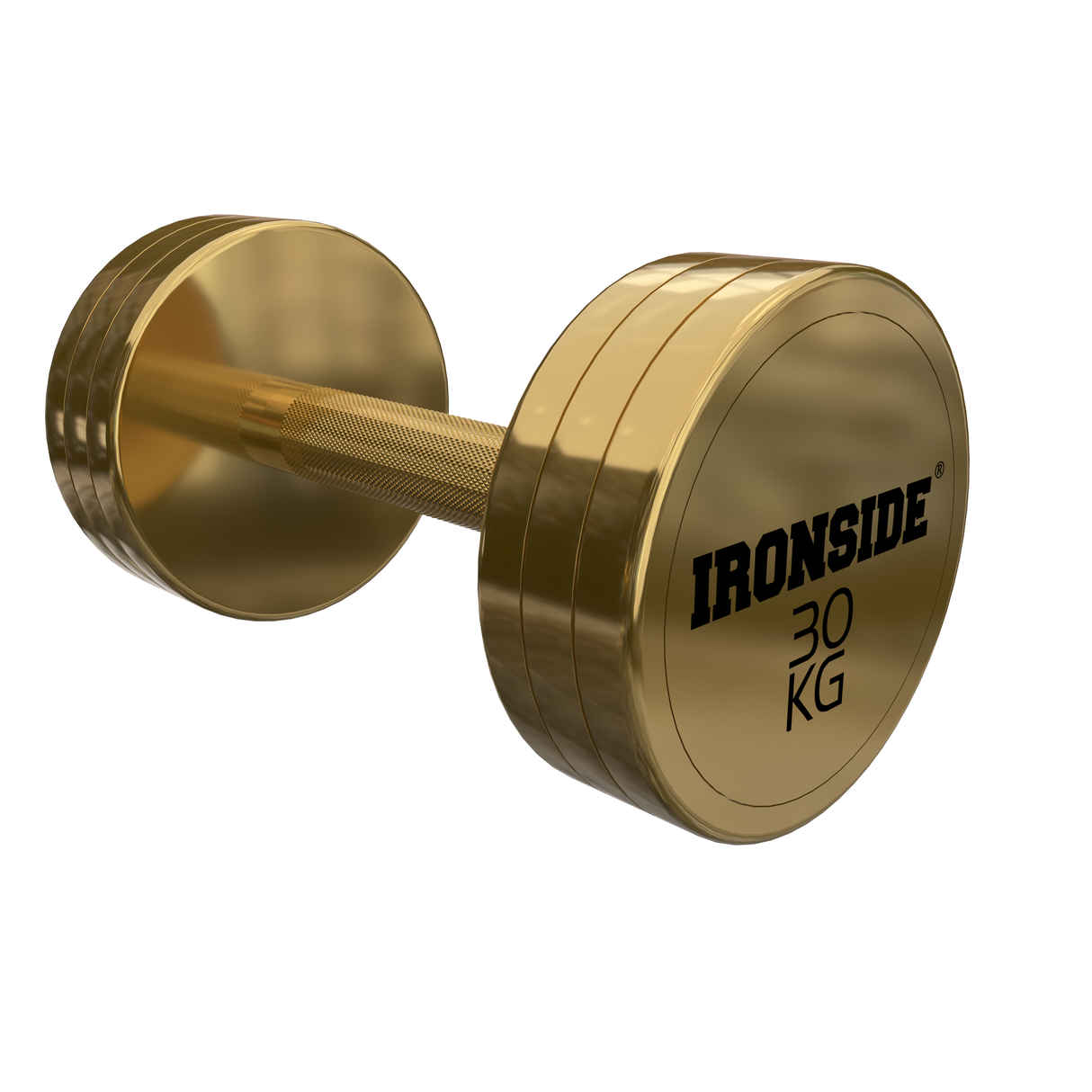 Mancuerna Circular Gold IRONSIDE 2.5 a 40 kg