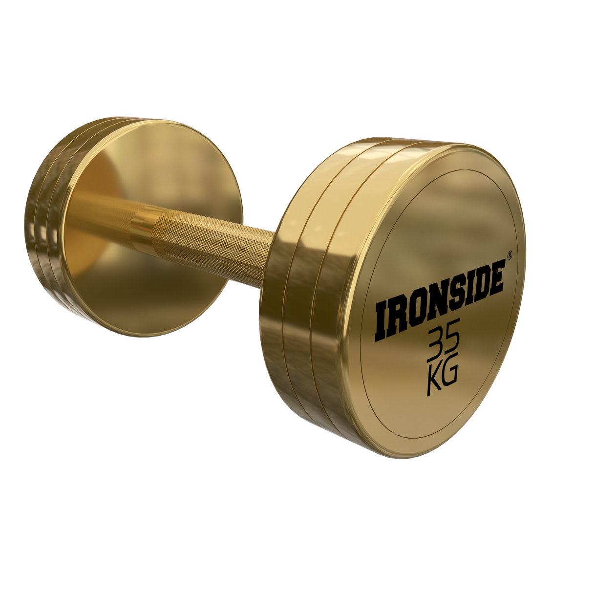 Mancuerna Circular Gold IRONSIDE 2.5 a 40 kg