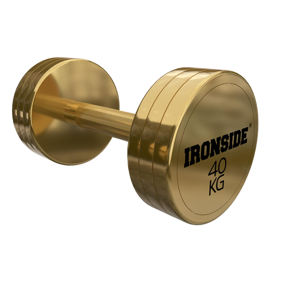 Mancuerna Circular Gold IRONSIDE 2.5 a 40 kg