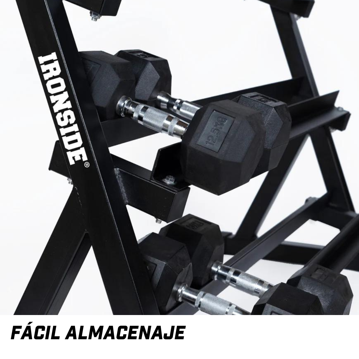 Par de Mancuernas Hexagonales 2.5 a 17.5 KG IRONSIDE