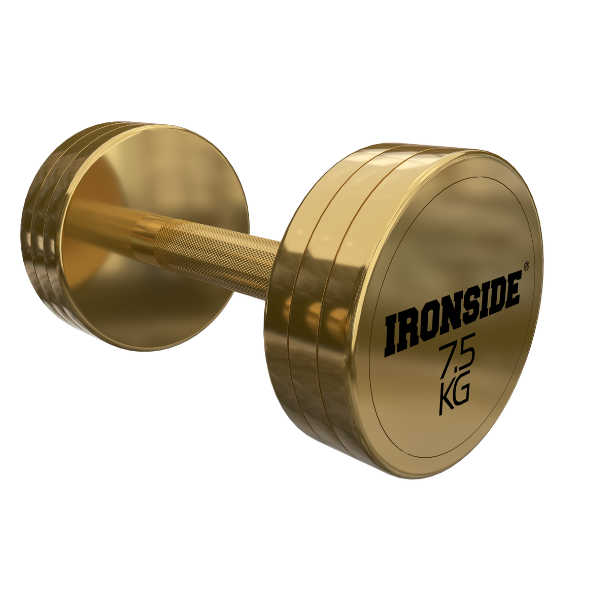 Mancuerna Circular Gold IRONSIDE 2.5 a 40 kg