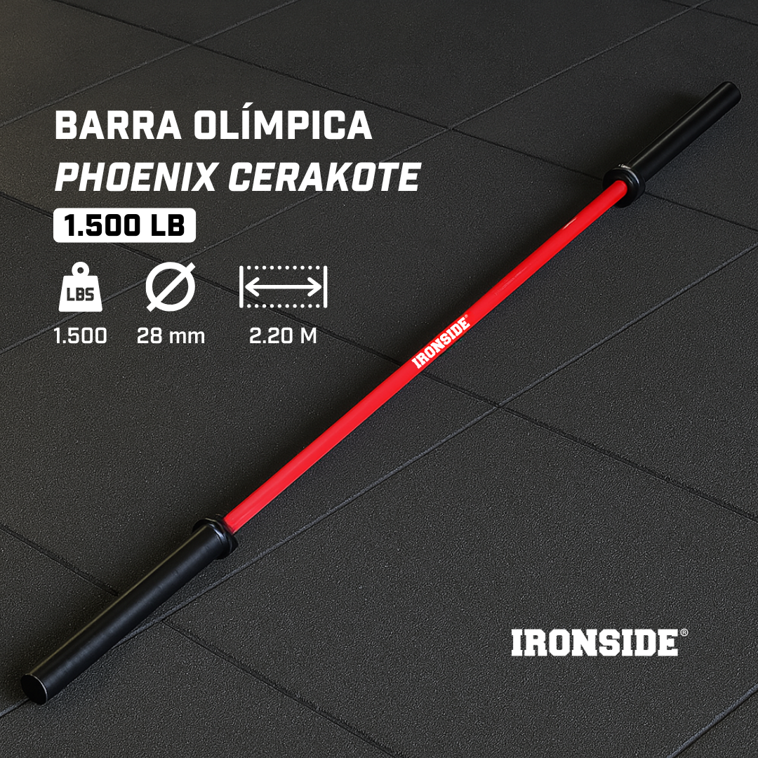Barra Olímpica Phoenix Cerakote 1.500 lb IRONSIDE