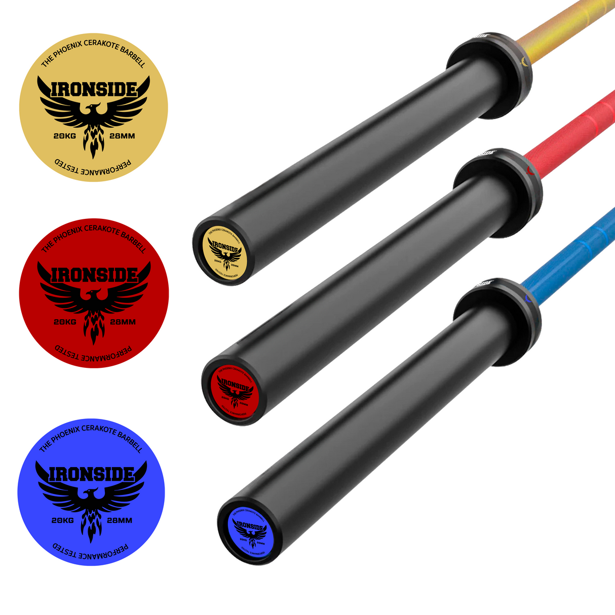 Barra Olímpica Phoenix Cerakote 1.500 lb IRONSIDE