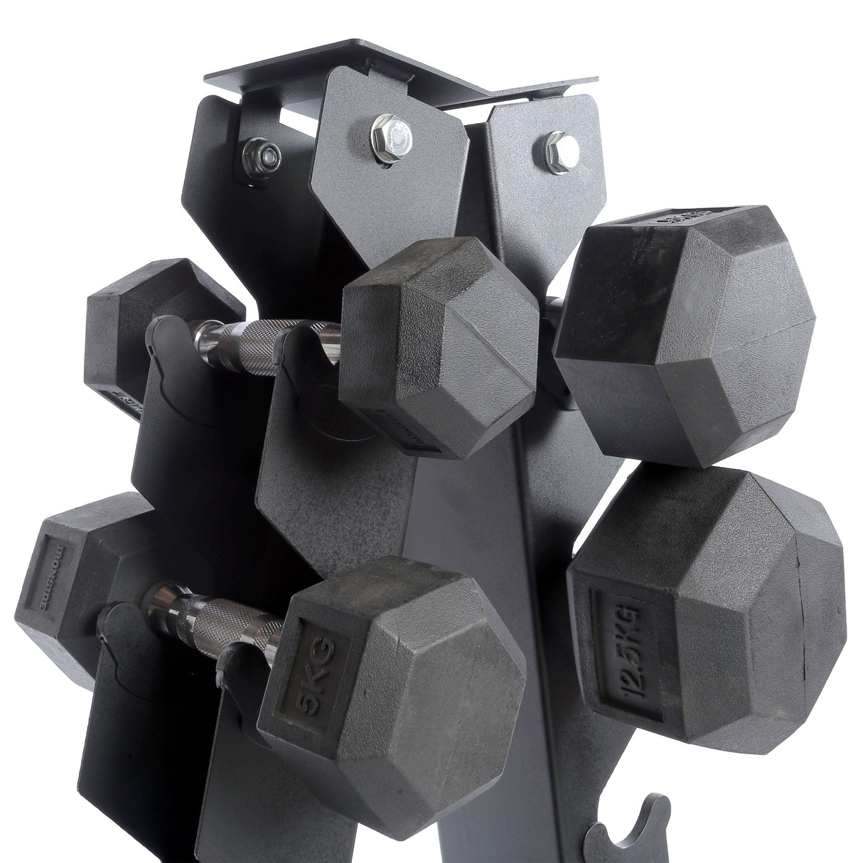 Rack de Mancuernas Triangular IRONSIDEMANCUERNASIRONSIDEColor: Negro