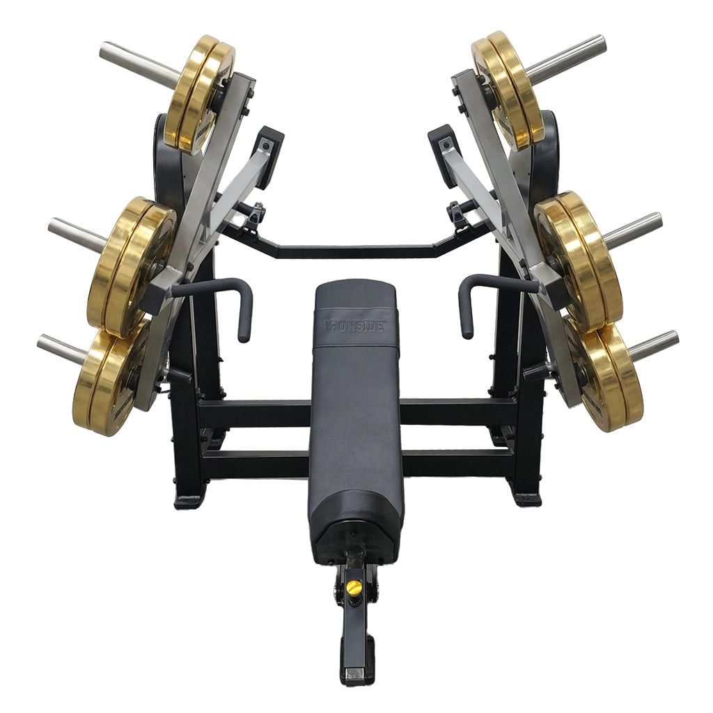 Inclined Chest Press Premier con ajustes ergonómicos, agarres múltiples y resistencia modulable para un empuje inclinado estable, técnico y de nivel profesional