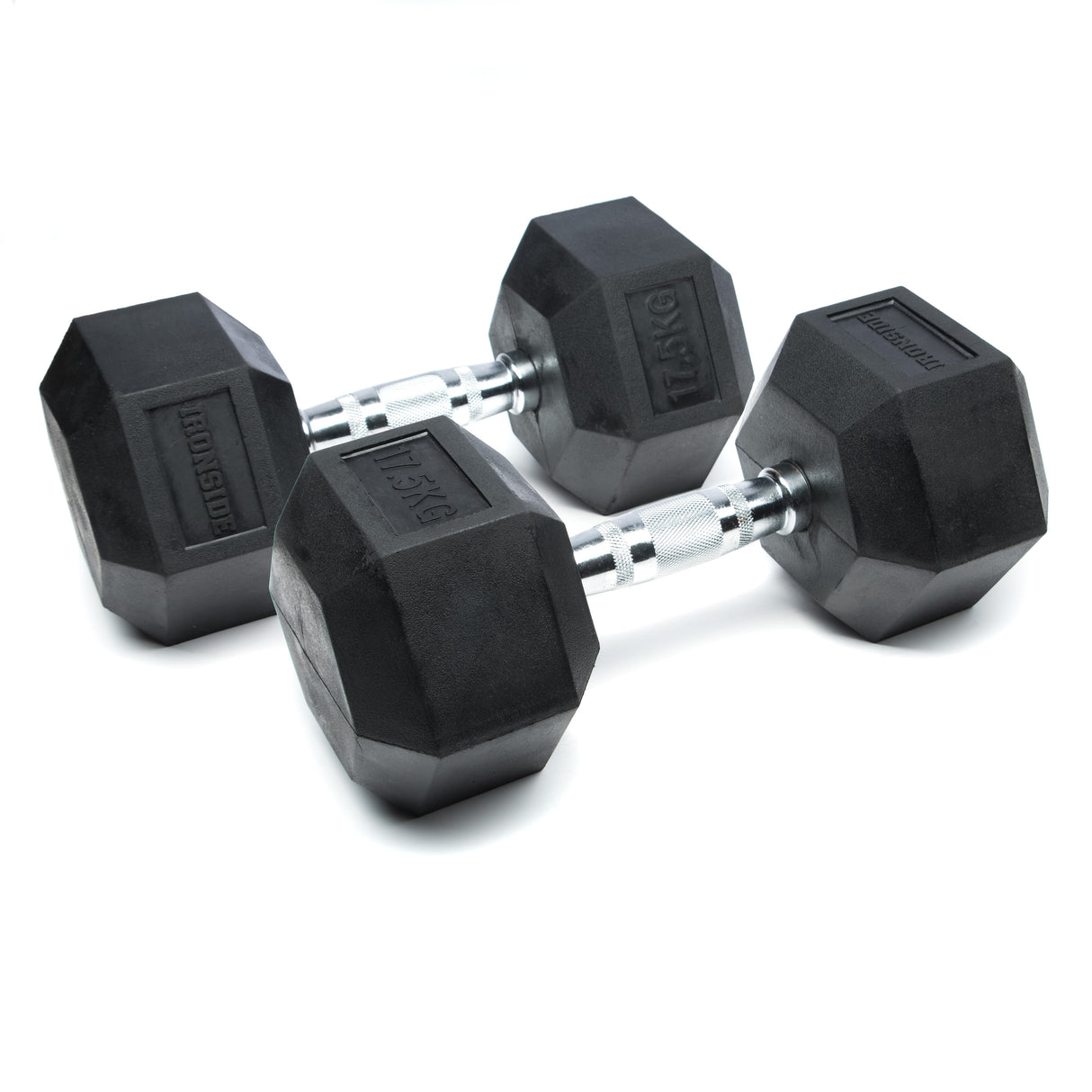 Par de Mancuernas Hexagonales 2.5 a 17.5 KG IRONSIDE