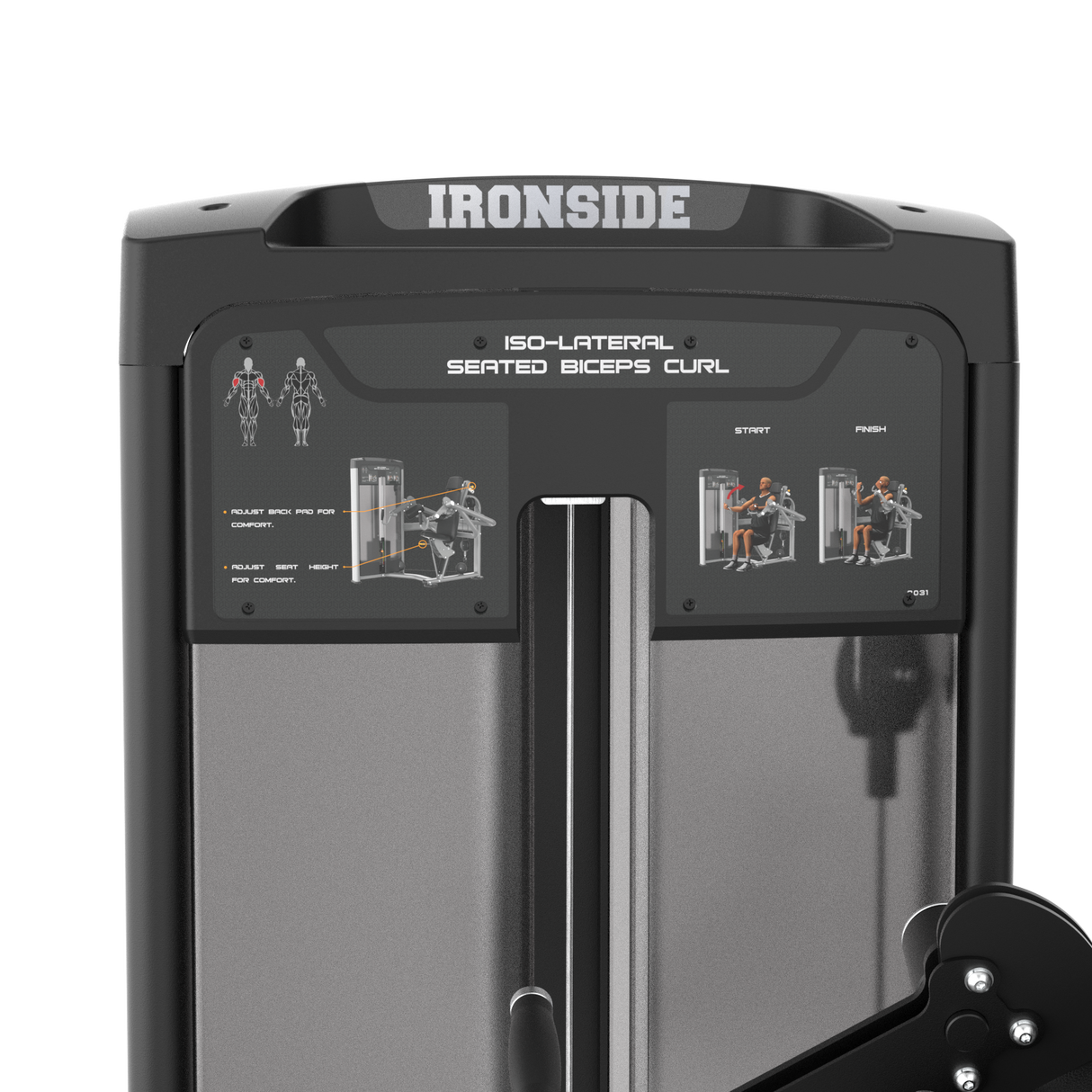 Iso-lateral Seated Biceps Curl IRONSIDE Luxe