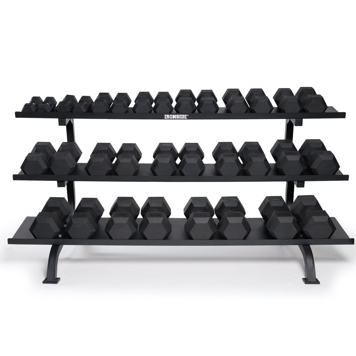 Set IRONSIDE Rack Monster + 680 Kg Mancuernas Hexagonales 2,5 kg - 40 kg