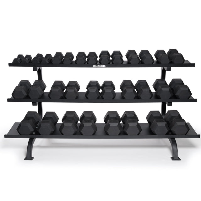 Set IRONSIDE Rack Monster + 680 Kg Mancuernas Hexagonales 2,5 kg - 40 kg