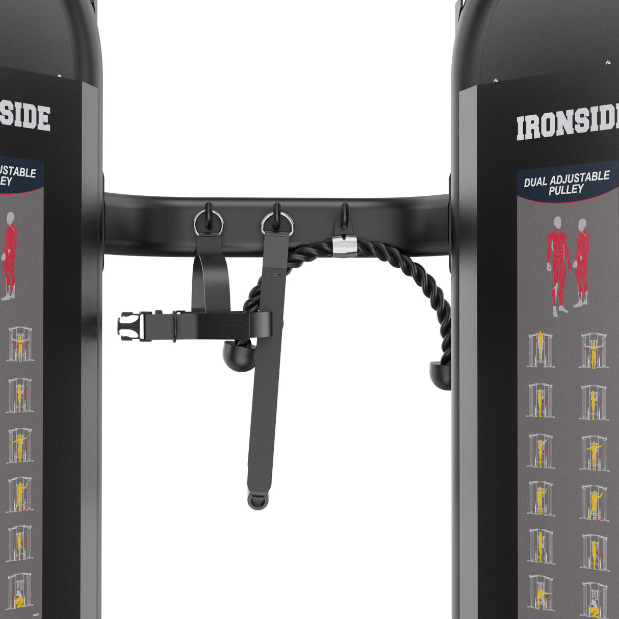 Polea Doble Ajustable IRONSIDE Luxe