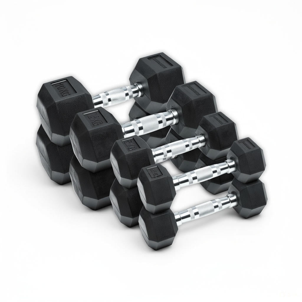 Mancuerna Hexagonal 2.5 a 50 kg IRONSIDE