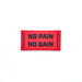 Parches de SloganACCESORIO MOCHILAIRONSIDEFrase: NO PAIN NO GAIN