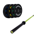 Pack IRONSIDE Barra 20 KG + Set Discos Olímpicos KG