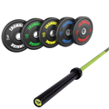 Pack IRONSIDE Barra 20 KG + Set Discos Olímpicos KG
