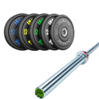 Pack IRONSIDE Barra 15 KG + Set de Discos Olímpicos LB