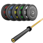 Pack IRONSIDE Barra 20 KG + Set Discos Olímpicos LB