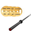 Pack IRONSIDE Barra 15 KG + Set de Discos Olímpicos KG
