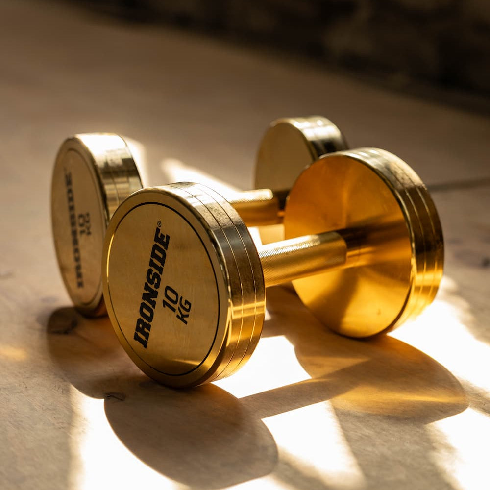 Mancuerna Circular Gold IRONSIDE 2.5 a 50 kg