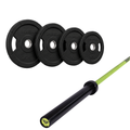 Pack IRONSIDE Barra 20 KG + Set Discos Olímpicos KG