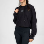 Polerón Deportivo Corto con Hoodie para Mujer IRONSIDE