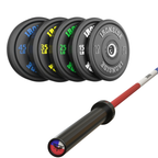 Pack IRONSIDE Barra 20 KG + Set Discos Olímpicos LB