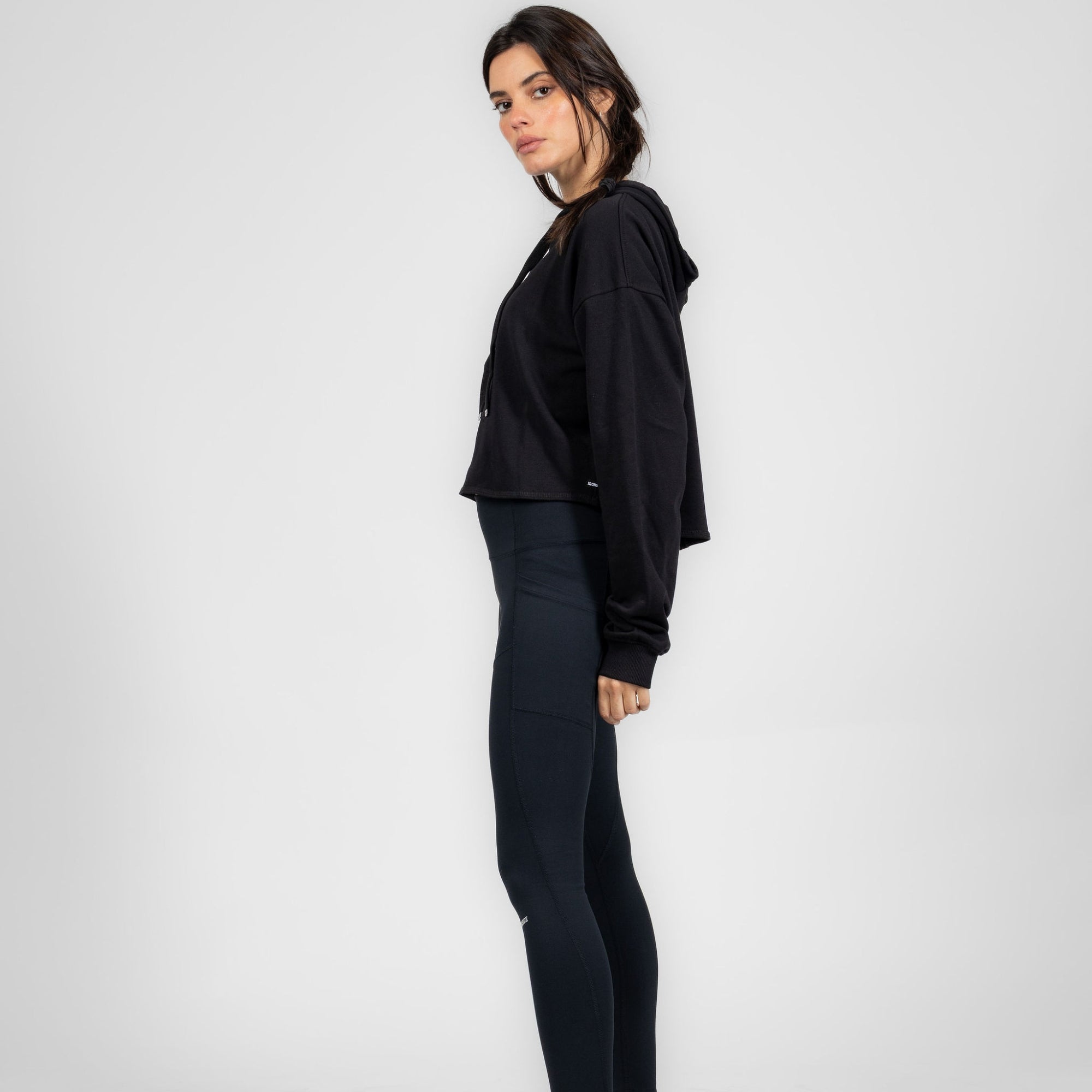 Polerón Deportivo Corto con Hoodie para Mujer IRONSIDE