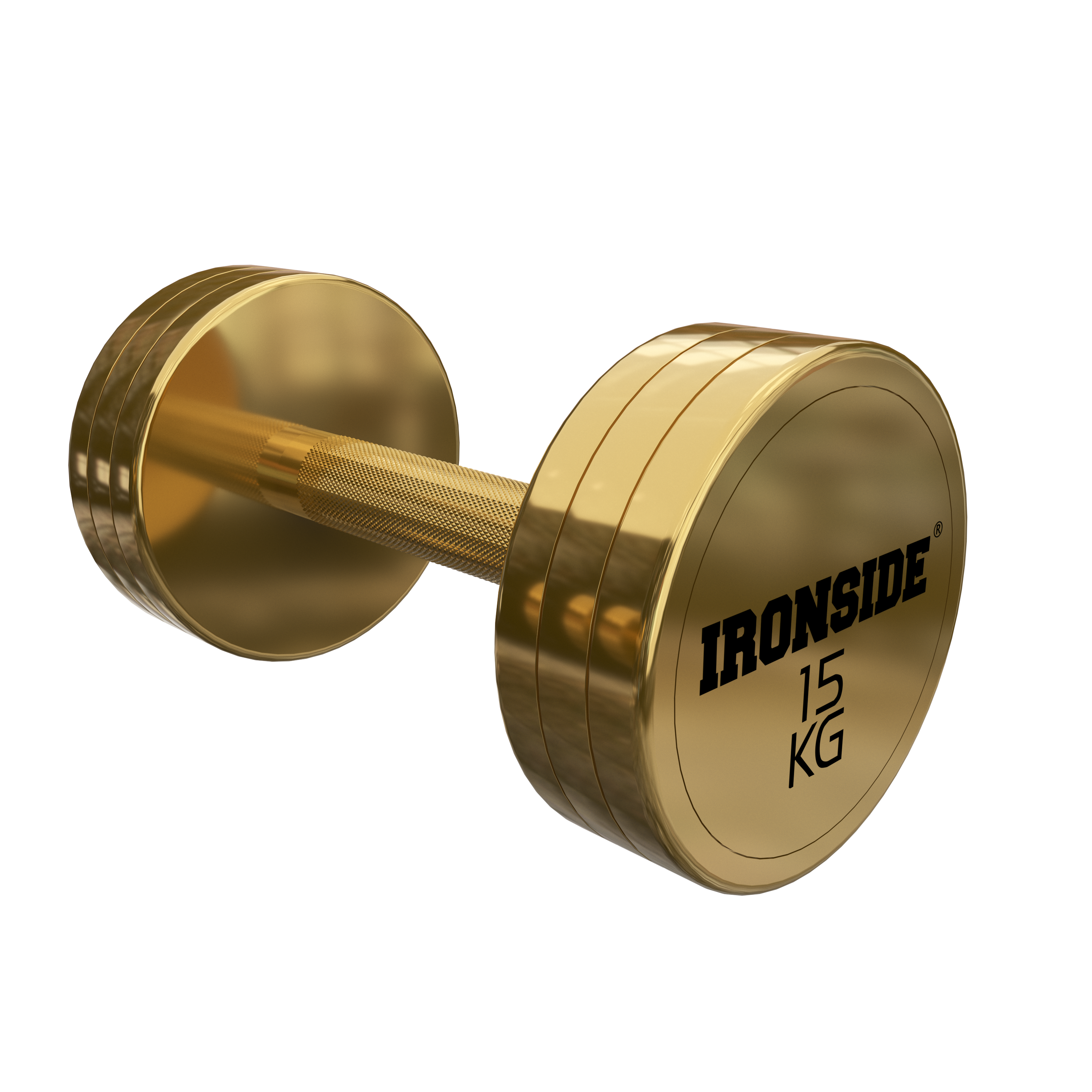 Mancuerna Circular Gold IRONSIDE 2.5 a 40 kg