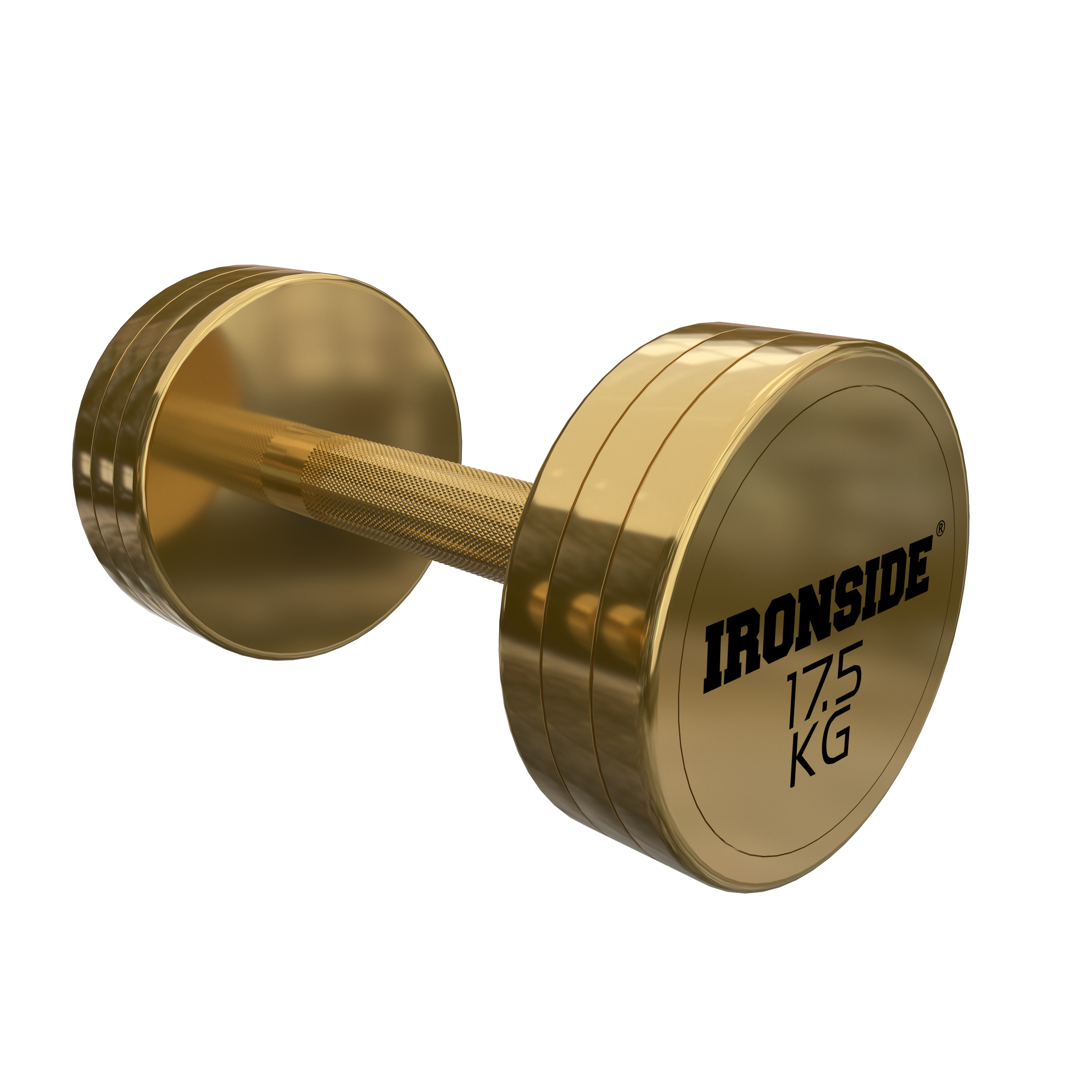 Mancuerna Circular Gold IRONSIDE 2.5 a 40 kg