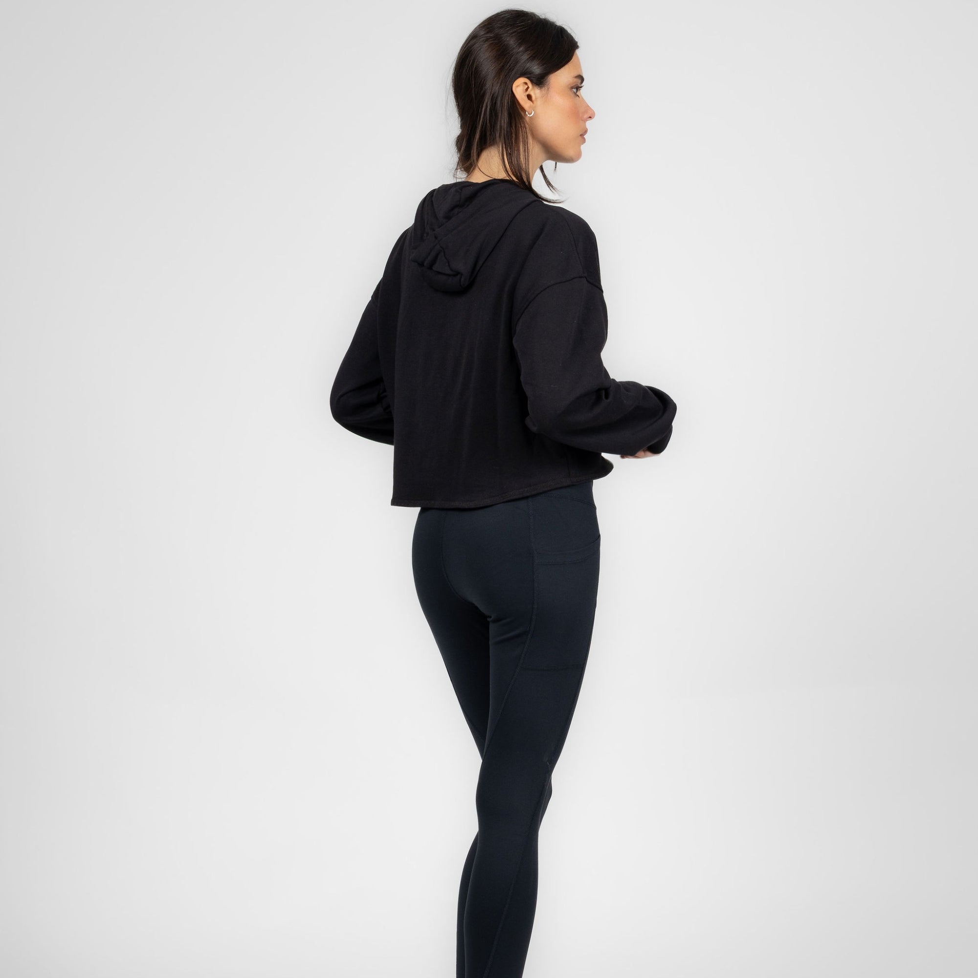 Polerón Deportivo Corto con Hoodie para Mujer IRONSIDE