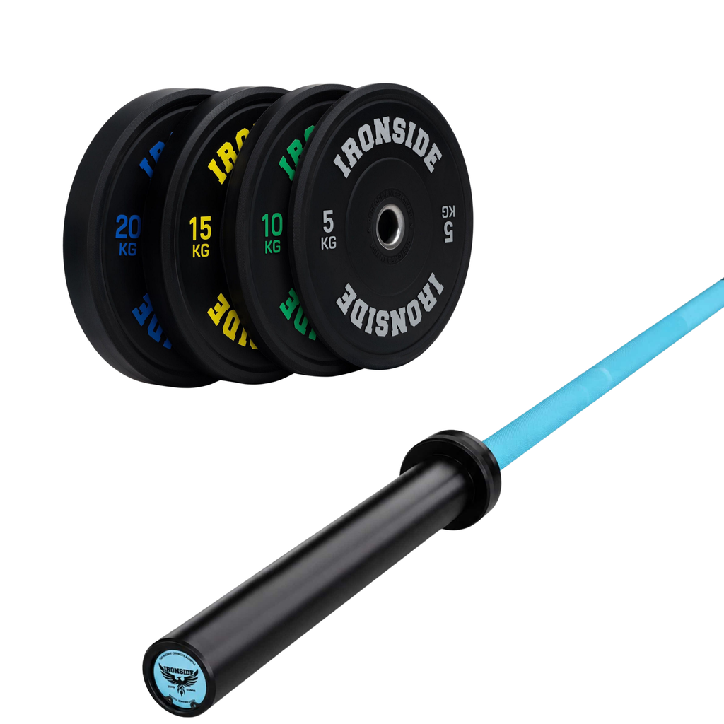 Pack IRONSIDE Barra 15 KG + Set de Discos Olímpicos KG