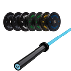 Pack IRONSIDE Barra 15 KG + Set de Discos Olímpicos LB