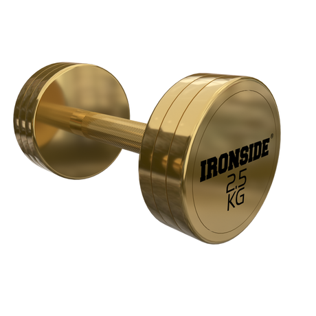 Mancuerna Circular Gold IRONSIDE 2.5 a 40 kg