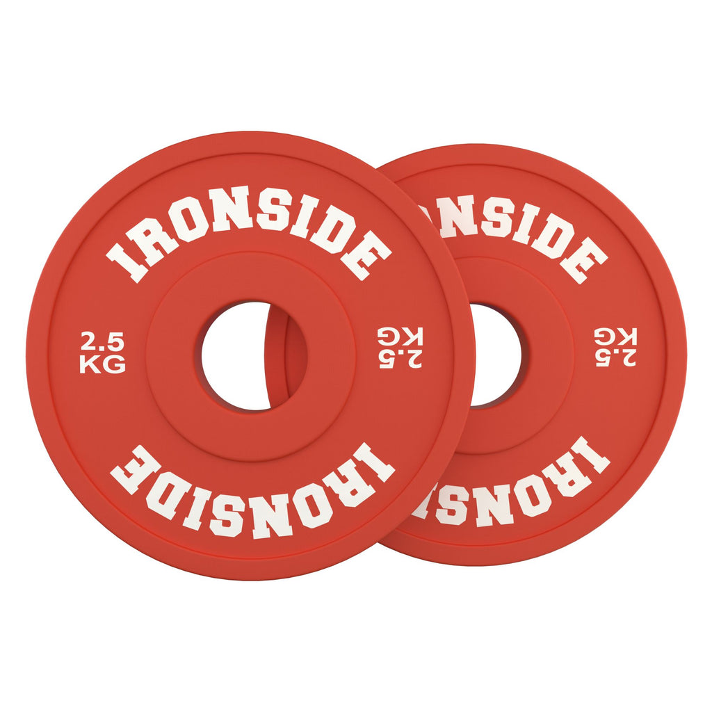 Discos Fraccionales Olímpicos PU IRONSIDE 0.5 a 2.5 KG