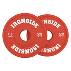 Discos Fraccionales Olímpicos PU IRONSIDE 0.5 a 2.5 KG