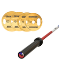 Pack IRONSIDE Barra 20 KG + Set Discos Olímpicos KG