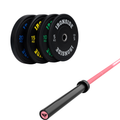 Pack IRONSIDE Barra 15 KG + Set de Discos Olímpicos KG