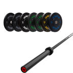 Pack IRONSIDE Barra 15 KG + Set de Discos Olímpicos LB