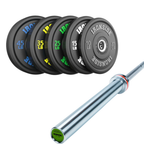Pack IRONSIDE Barra 20 KG + Set Discos Olímpicos LB