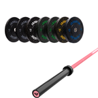 Pack IRONSIDE Barra 15 KG + Set de Discos Olímpicos LB