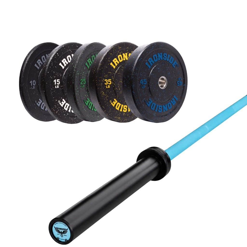 Pack IRONSIDE Barra 15 KG + Set de Discos Olímpicos LB