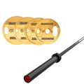 Pack IRONSIDE Barra 20 KG + Set Discos Olímpicos KG