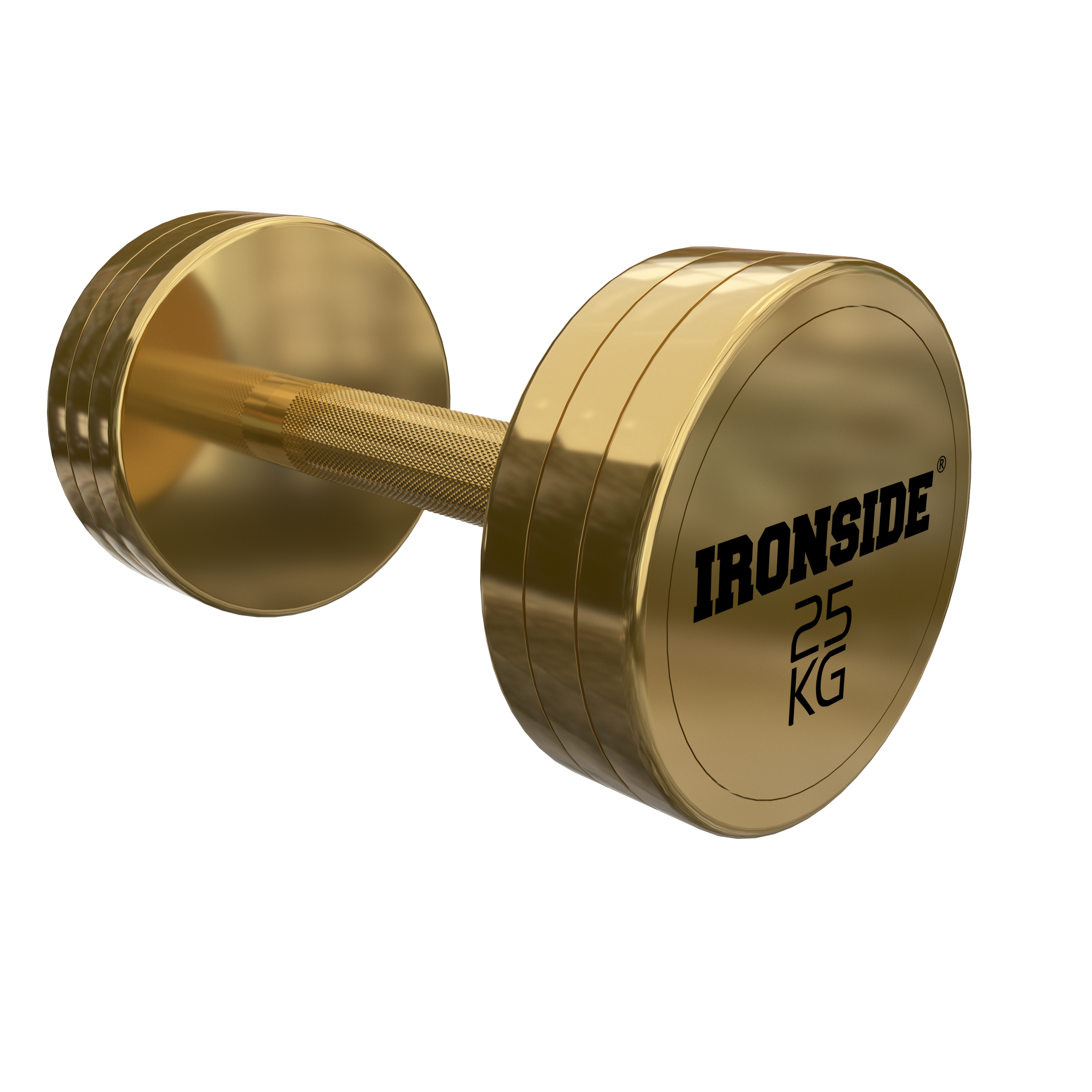 Mancuerna Circular Gold IRONSIDE 2.5 a 40 kg
