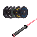 Pack IRONSIDE Barra 15 KG + Set de Discos Olímpicos LB