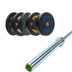 Pack IRONSIDE Barra 15 KG + Set de Discos Olímpicos LB