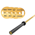 Pack IRONSIDE Barra 20 KG + Set Discos Olímpicos KG