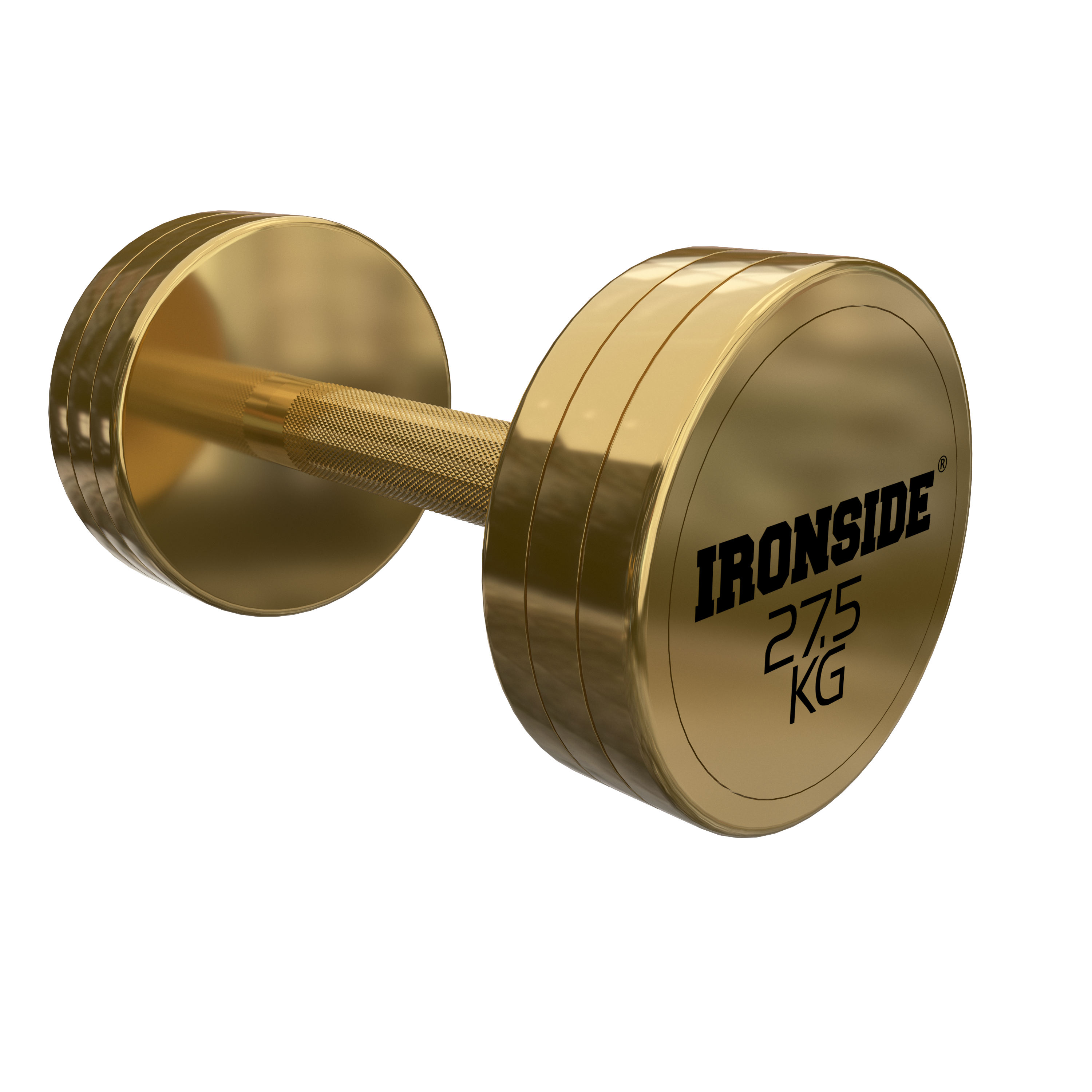 Mancuerna Circular Gold IRONSIDE 2.5 a 40 kg