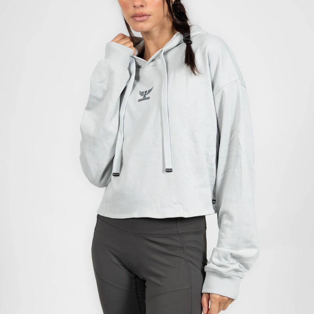 Polerón Deportivo Corto con Hoodie para Mujer IRONSIDE