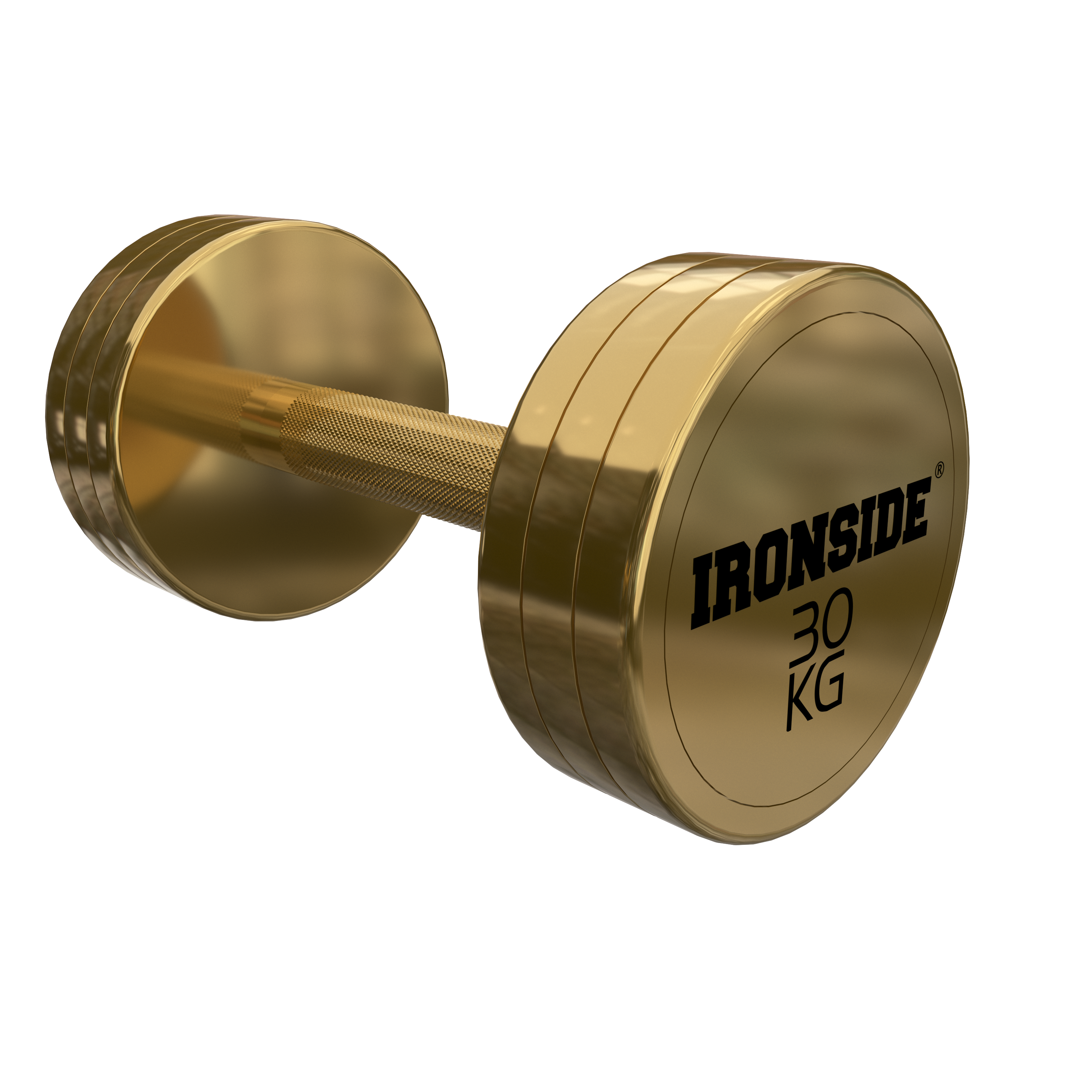 Mancuerna Circular Gold IRONSIDE 2.5 a 40 kg